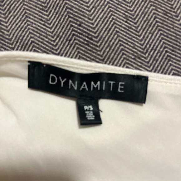 White dynamite one shoulder mini dress with front cut out. Size small - Picture 4 of 4